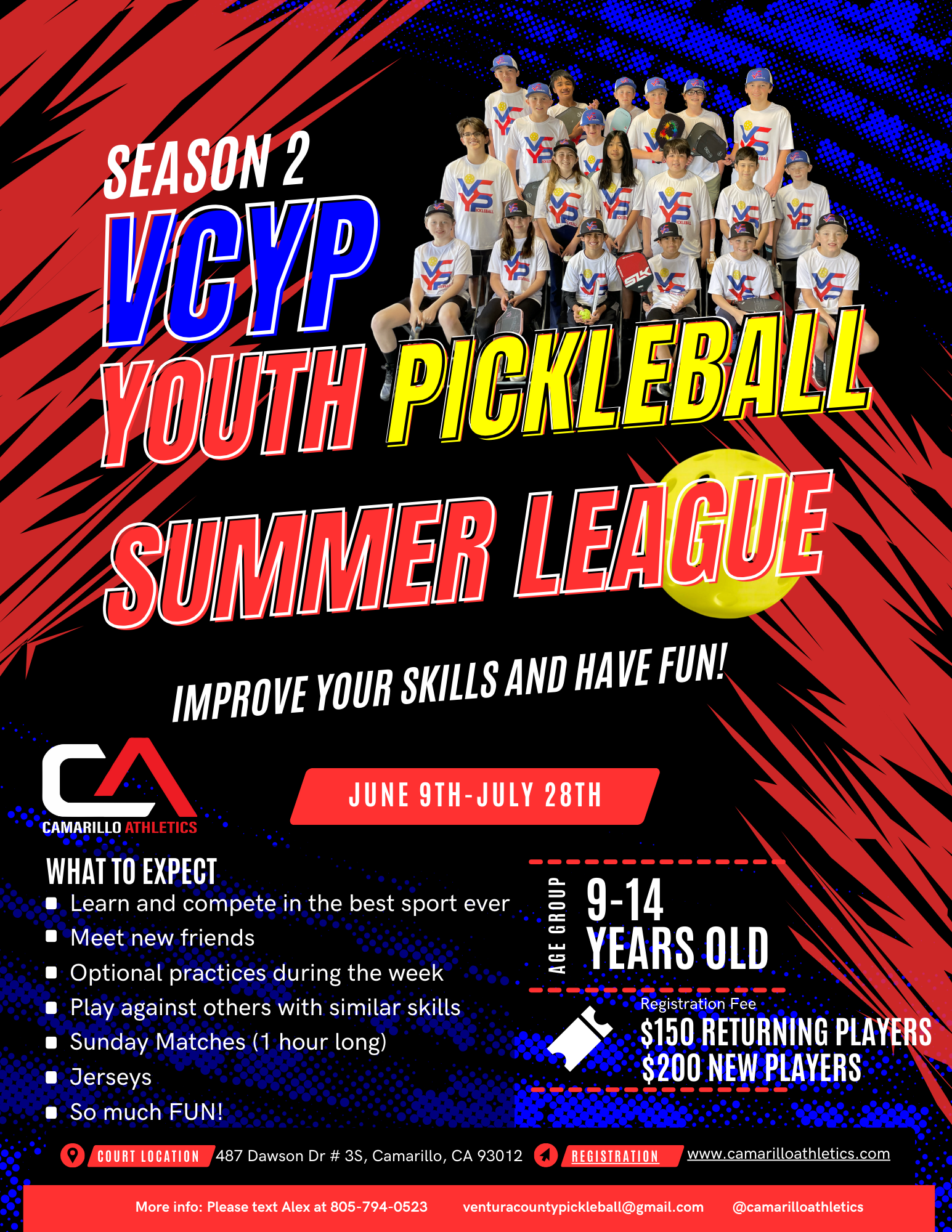 Summer Ventura Pickleball League